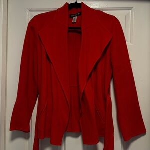 Jones New York Petite Collection Red Wool Jacket | Size M
